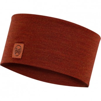 Повязка BUFF MERINO WIDE HEADBAND SOLID SIENNA Повязка BUFF MERINO WIDE HEADBAND SOLID SIENNA