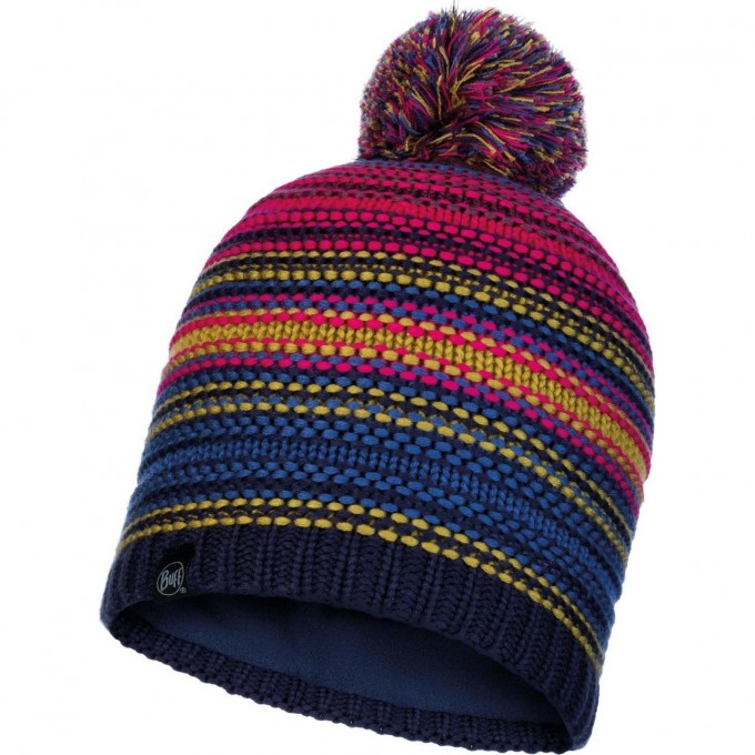 Шапка BUFF KNITTED & FLEECE HAT NEPER NIGHT BLUE 113586.779.10.00