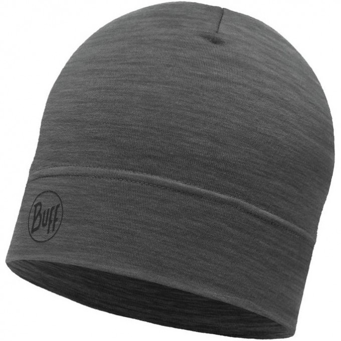 Шапка BUFF MERINO LIGHTWEIGHT HAT SOLID GREY 113013.937.10.00