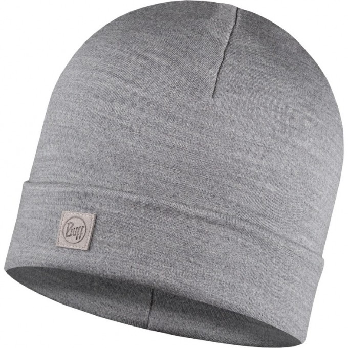 Шапка BUFF MERINO LIGHTWEIGHT HAT SOLID LIGHT GREY 113013.933.10.00