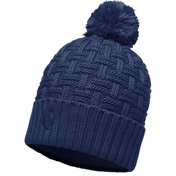 Шапка вязаная с флисом BUFF AIRON DARK DENIM 111021.766.10.00