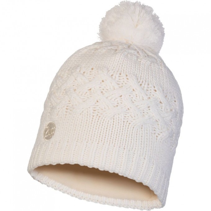 Шапка вязаная с флисом BUFF HAT KNITTED POLAR SAVVA WHITE 111005.000.10.00