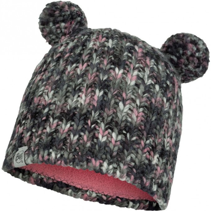 Шапка вязаная с флисом детская BUFF HAT KNITTED POLAR LERA CASTLEROCK GREY 120869.929.10.00