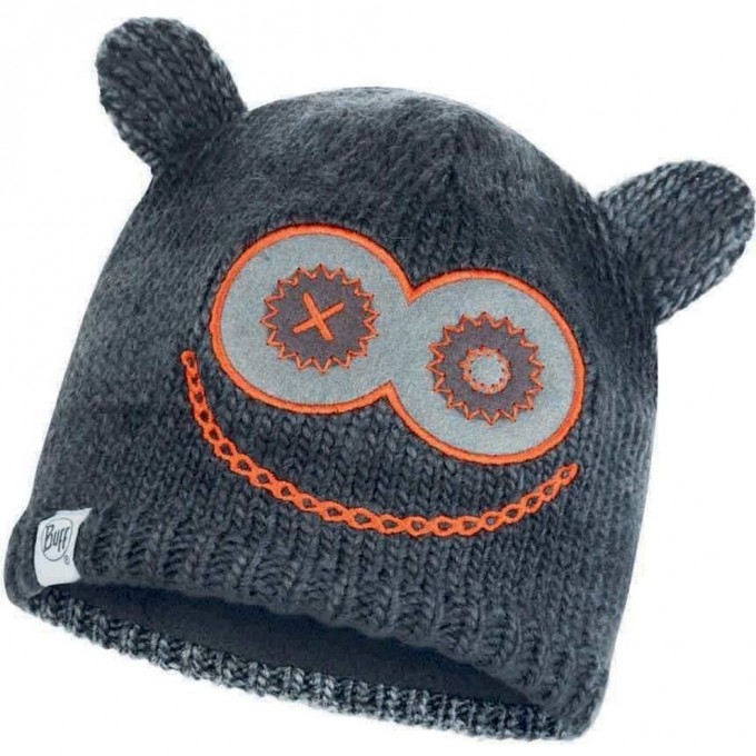 Шапка вязаная с флисом детская BUFF HAT KNITTED POLAR MONSTER JOLLY BLACK 113452.999.10.00