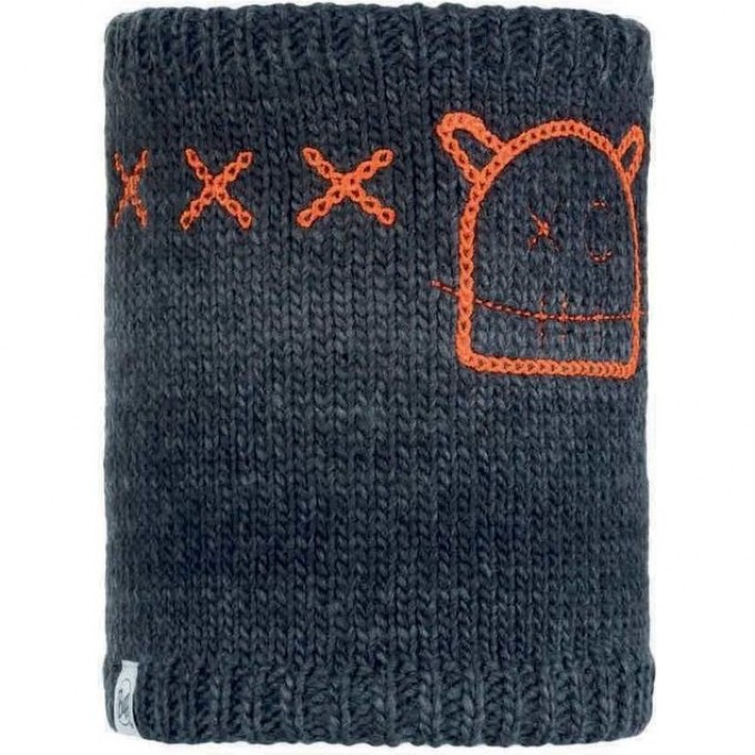 Шарф-труба вязаный с флисом детский BUFF NECKWARMER KNITTED POLAR MONSTER JOLLY BLACK 113449.999.10.00