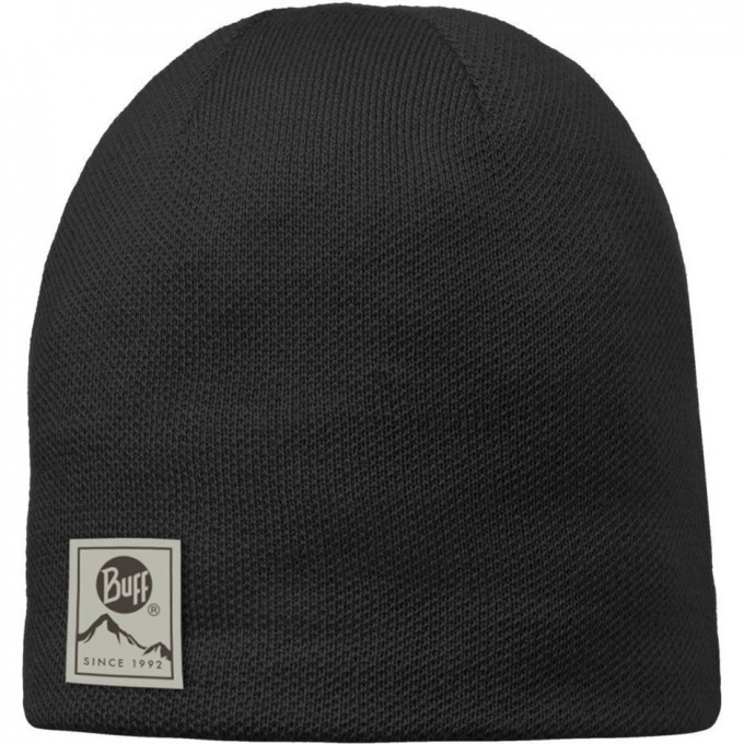 Вязаная шапочка BUFF SOLID BLACK 110995.999.10