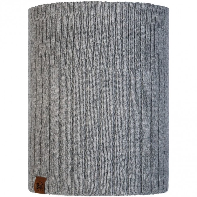Вязаный шарф-труба с флисом BUFF NECKWARMER KNITTED POLAR KORT LIGHT GREY 120703.933.10.00