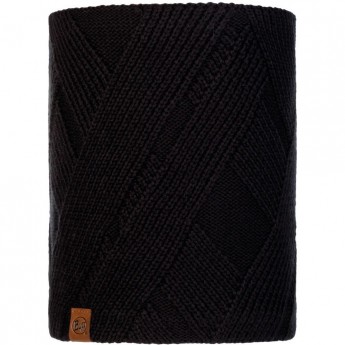 Вязаный шарф-труба с флисом BUFF NECKWARMER KNITTED POLAR RAISA BLACK