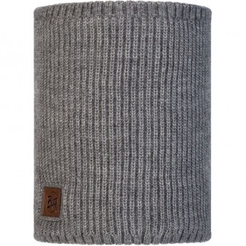 Вязаный шарф-труба с флисом BUFF NECKWARMER KNITTED POLAR RUTGER MELANGE GREY